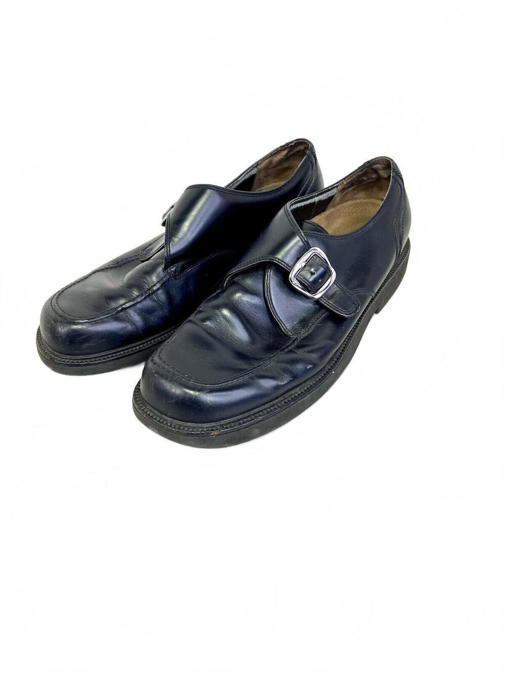 Rockport Men's Leather Monk Strap Dress Shoes Size 10M Black